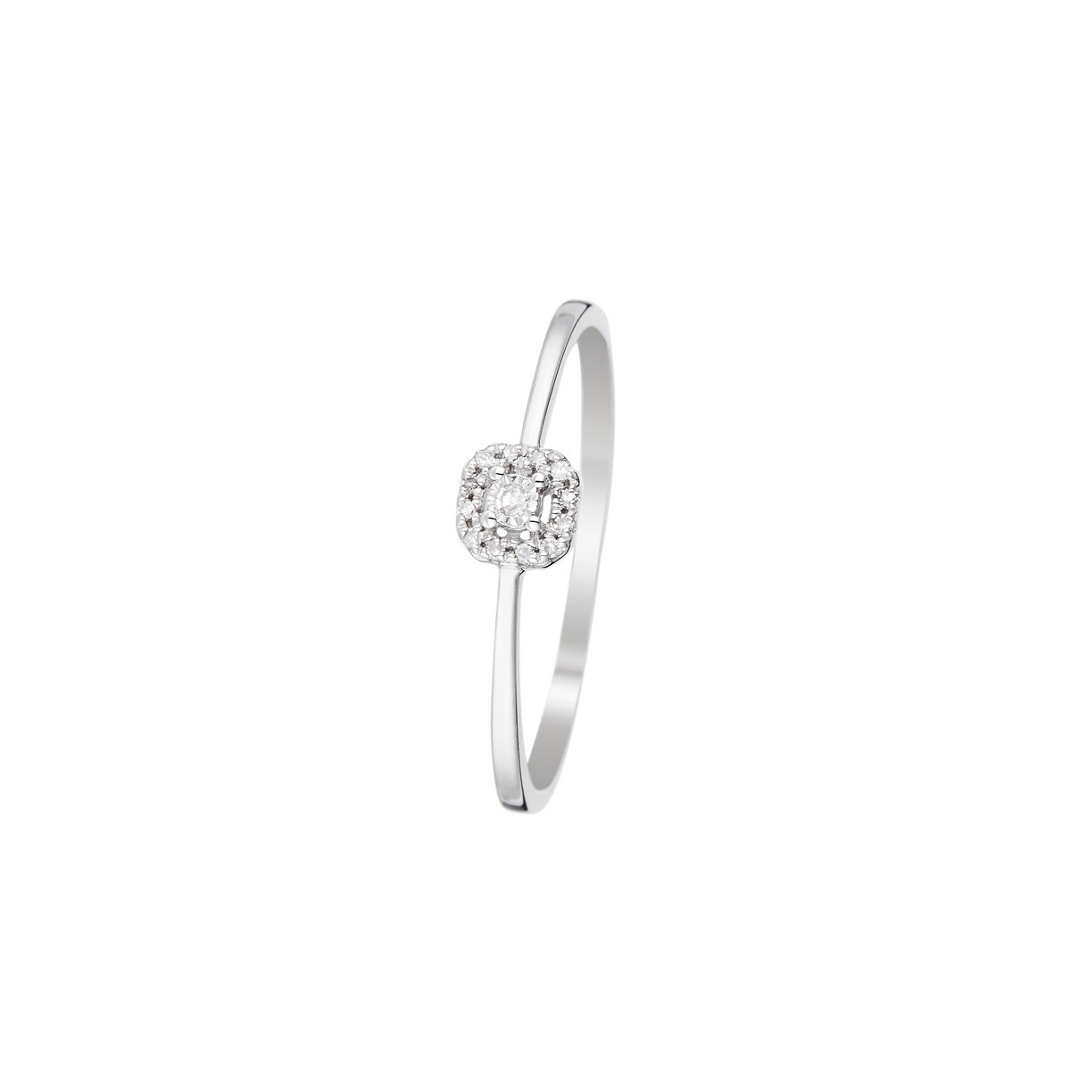 Bague " Diane" Or blanc et Diamant