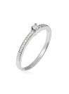 Bague " Eva" Or blanc et Diamant