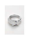 Bague " Louise" Or blanc et Saphir