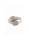 Bague " Marianne" Or blanc et Saphir