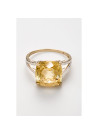 Bague " Nadine" Or jaune et Topaze