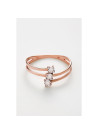 Bague " Yseult" Or rose et Diamant