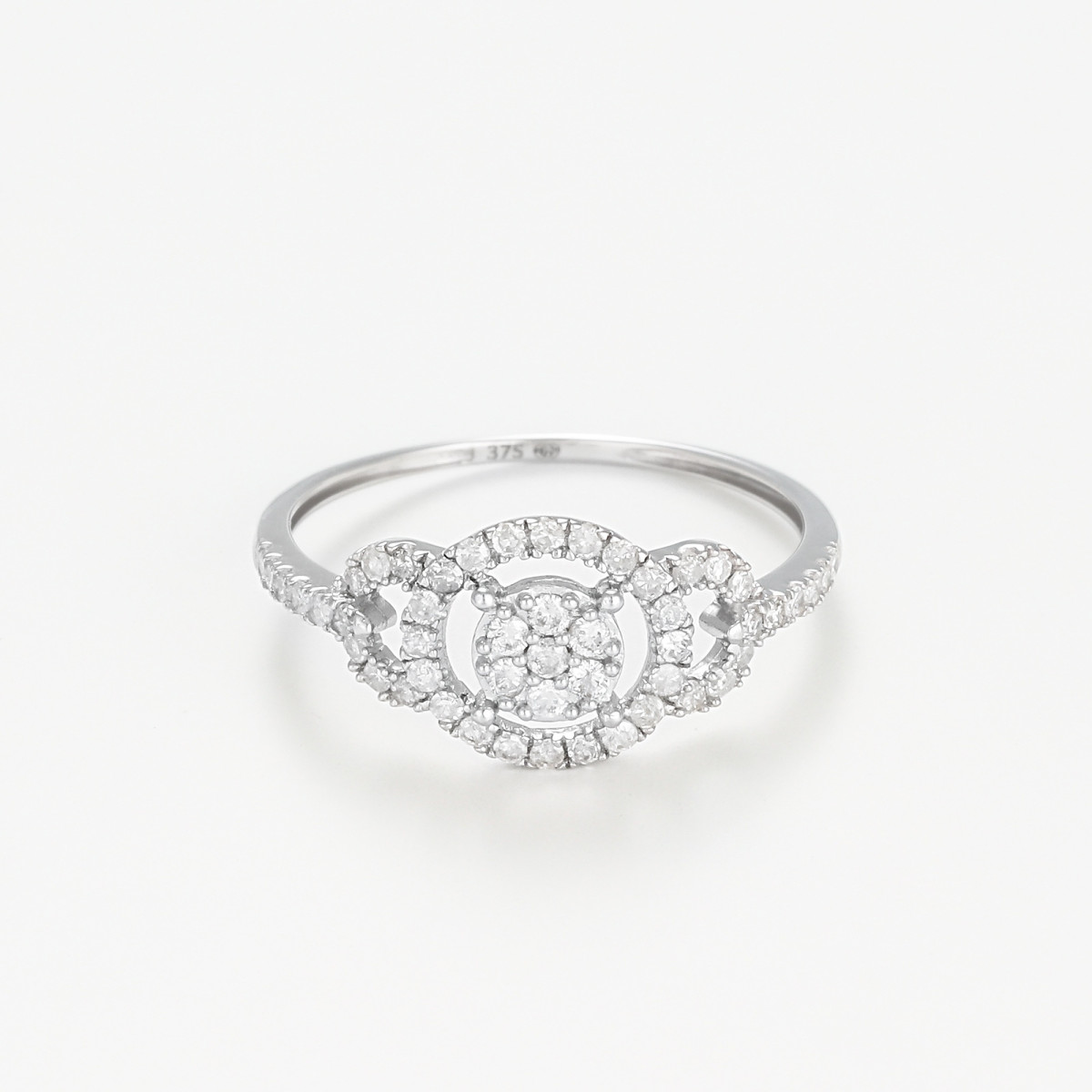 Bague " Amélie" Or blanc et Diamant Bague " Amélie" Or blanc et Diamant