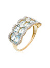 Bague "Juliette" Or jaune et Topaze