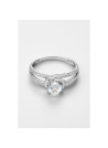 Bague "Lila" Or blanc et Topaze