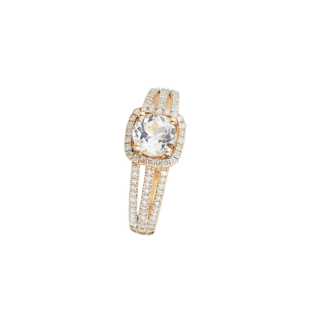Bague "Cyrielle" Or jaune et Topaze