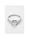 Bague "Capucine" Or blanc et Topaze