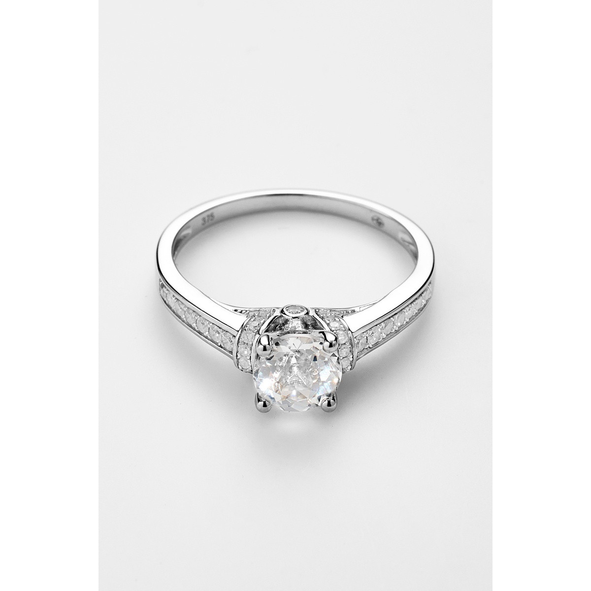 Bague "Capucine" Or blanc et Topaze Bague "Capucine" Or blanc et Topaze