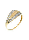 Bague "Elysia" Or jaune et Diamant