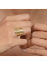 Bague "Armadillo" Or jaune