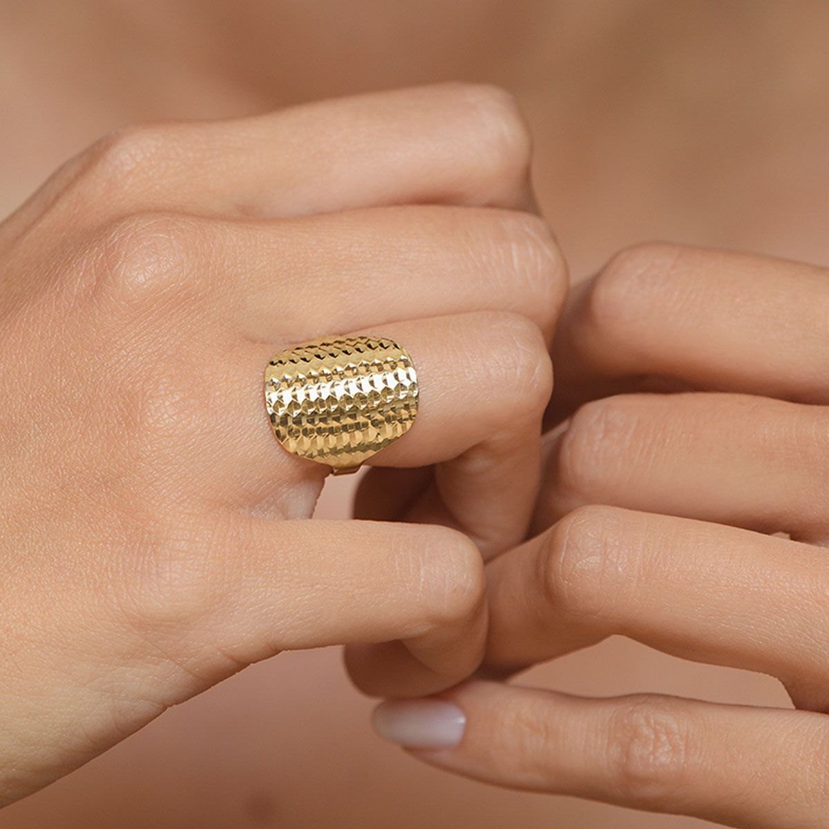 Bague "Armadillo" Or jaune Bague "Idéal" Or jaune