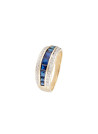 Bague "Astrée" Or jaune et Saphir