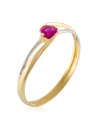 Bague "Danse" Or bicolore