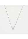Collier "Câlinou" D0,15" Or blanc et Diamant