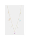 Collier "Chéri" Or jaune et Multipierres