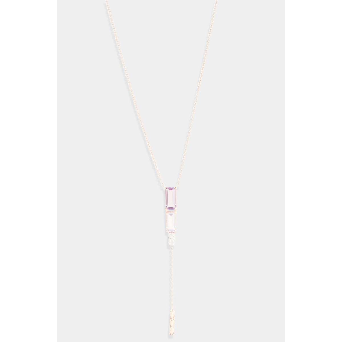 Collier "Électrisant" Or rose et Améthyste Collier "Électrisant" Or rose et Améthyste