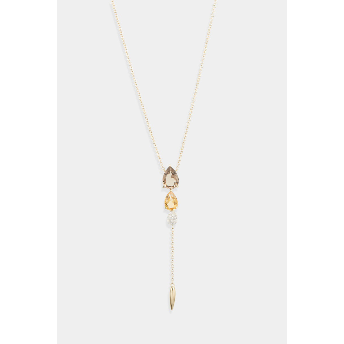 Collier "Éperdu" Or jaune et Multipierres Collier "Éperdu" Or jaune et Multipierres