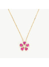 Collier "Éblouissant" Or jaune et Rubis