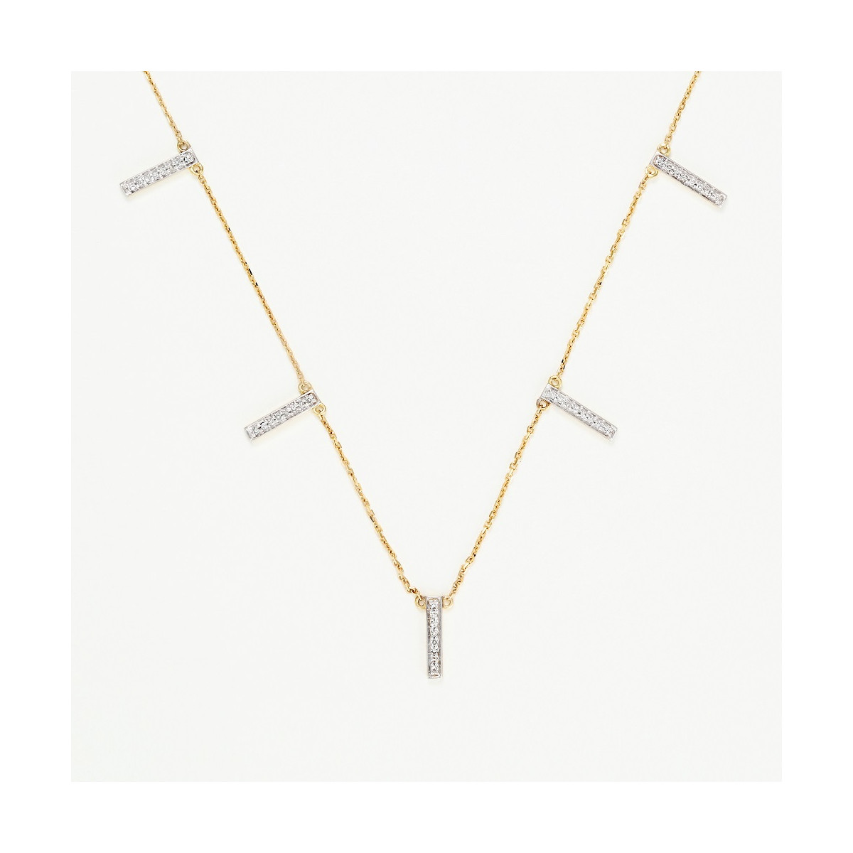 Collier "Divin" Or jaune et Diamant Collier "Divin" Or jaune et Diamant