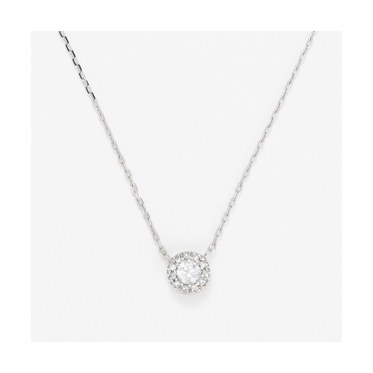 Collier "Destin Puissant" Or blanc et Diamant Collier "Destin Puissant" Or blanc et Diamant
