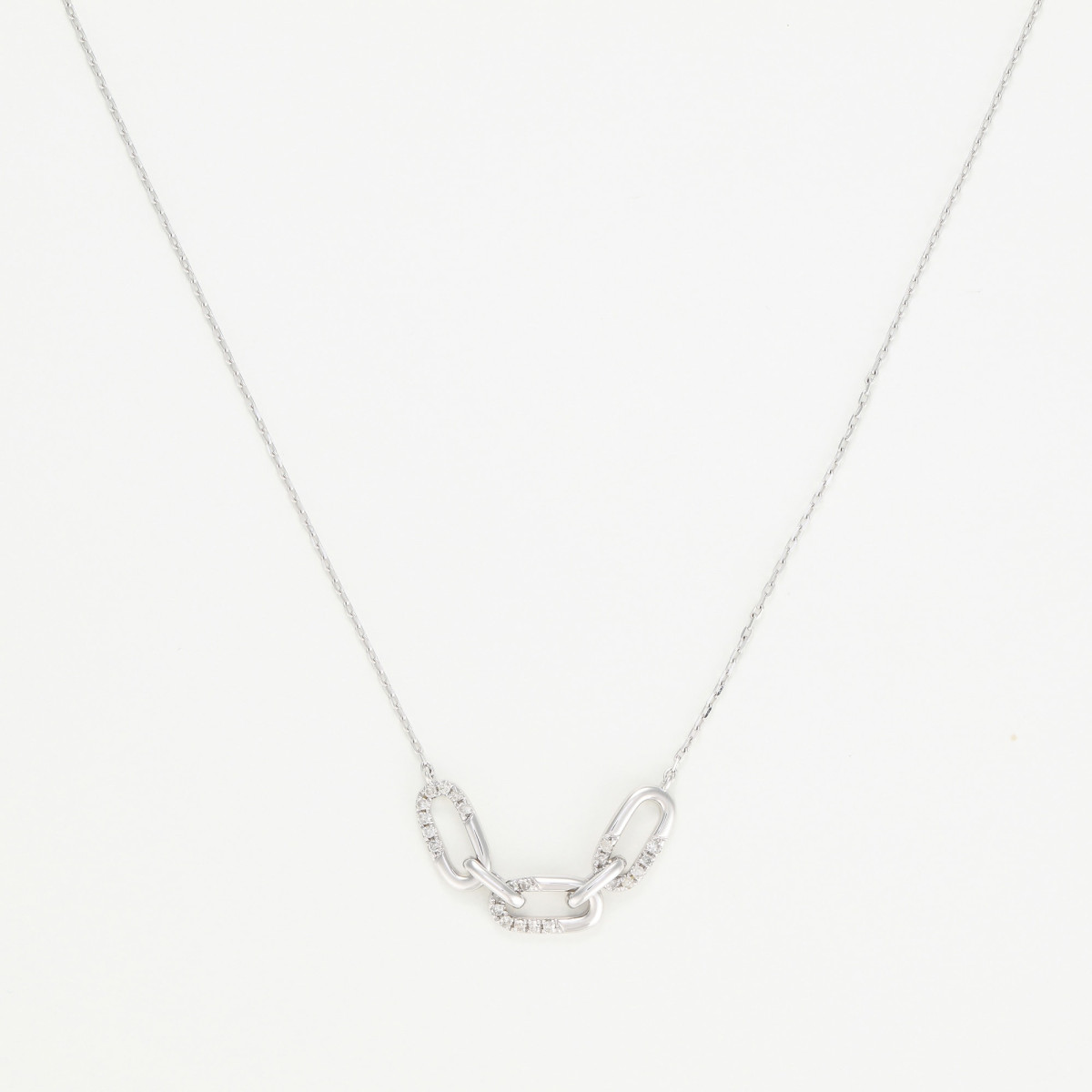 Collier "Destin Gracieux" Or blanc et Diamant Collier "Destin Gracieux" Or blanc et Diamant