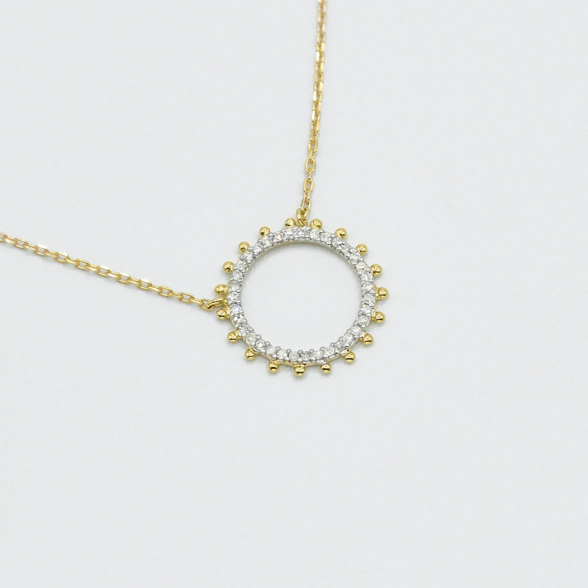 Collier "Destin Solaire" Or jaune et Diamant Collier "Destin Solaire" Or jaune et Diamant