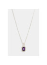 Collier "Altruiste" Or blanc et Améthyste