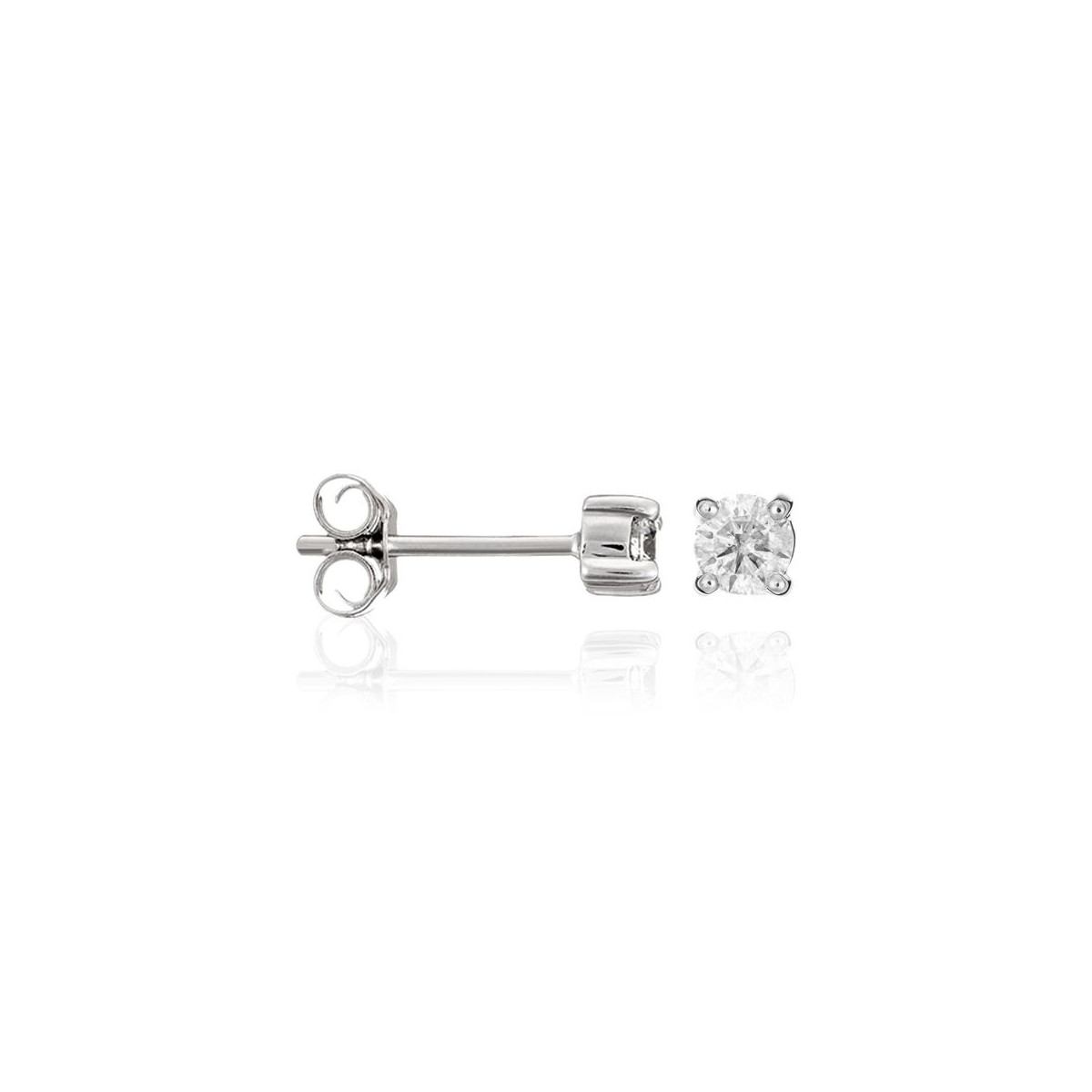 Boucles d'oreilles puces 4 griffes 0,25/2"Athéna Brillante" Boucles d'oreilles puces 4 griffes 0,25/2"Athéna Brillante"