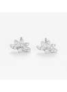 Boucles d'oreilles "Aveuglante" Or blanc et Diamant