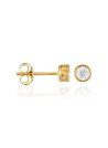 Boucles d'oreilles "Athéna Divine" Or jaune et Diamant