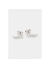 Boucles d'oreilles "Bienheureuse" Or blanc et Diamants