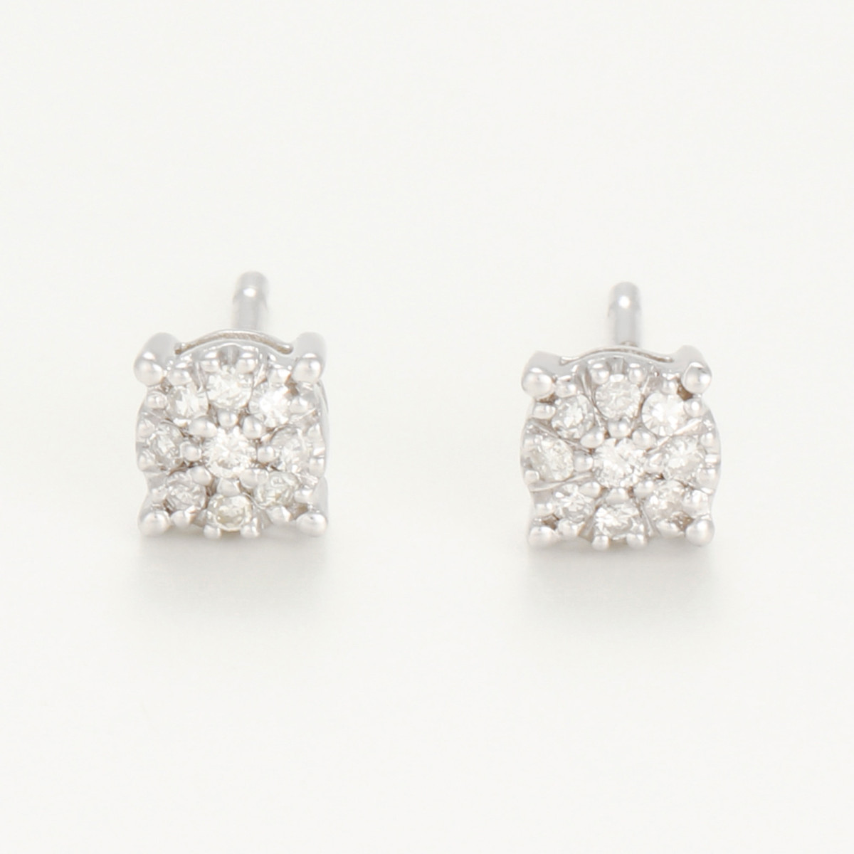 Boucles d'oreilles "Bontée" Or blanc et Diamant Boucles d'oreilles "Bontée" Or blanc et Diamant