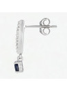Boucles d'oreilles "Exubérante" Or blanc et Diamants