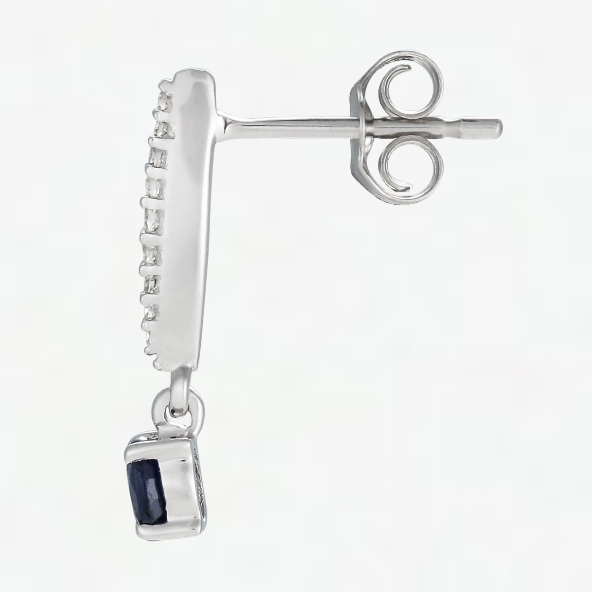 Boucles d'oreilles "Exubérante" Or blanc et Diamants