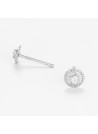 Boucles d'oreilles "Extravertie" Or blanc et Diamants