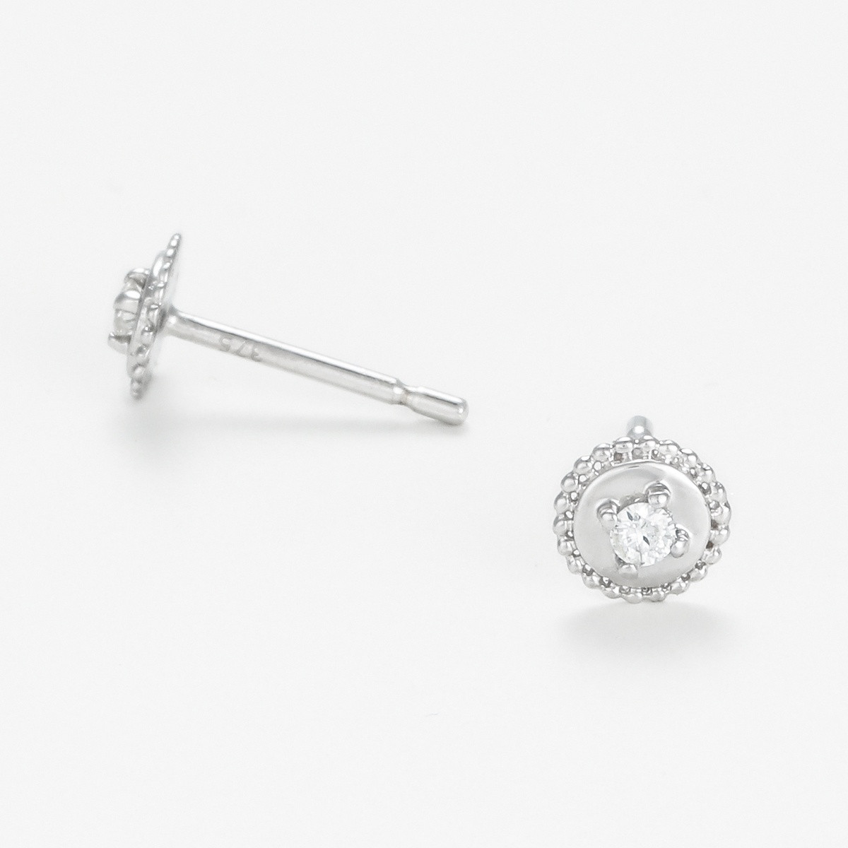 Boucles d'oreilles "Extravertie" Or blanc et Diamants Boucles d'oreilles "Extravertie" Or blanc et Diamants