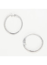 Boucles d'oreilles "Exotique" Or blanc et Diamant