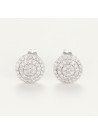 Boucles d'oreilles "Florissante" Or blanc et Diamant