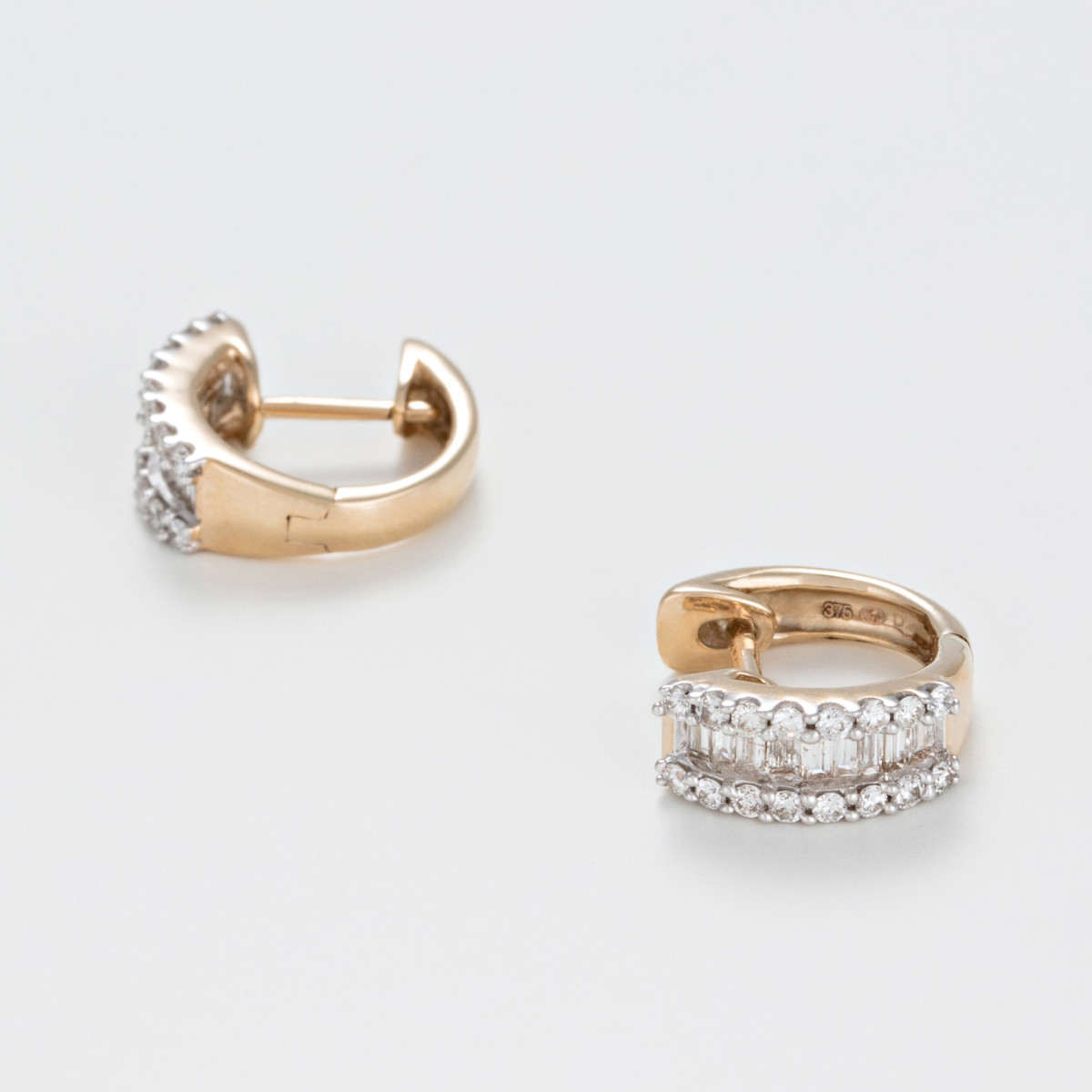 Boucles d'oreilles "Folle de lui" Or jaune et Diamant Boucles d'oreilles "Folle de lui" Or jaune et Diamant
