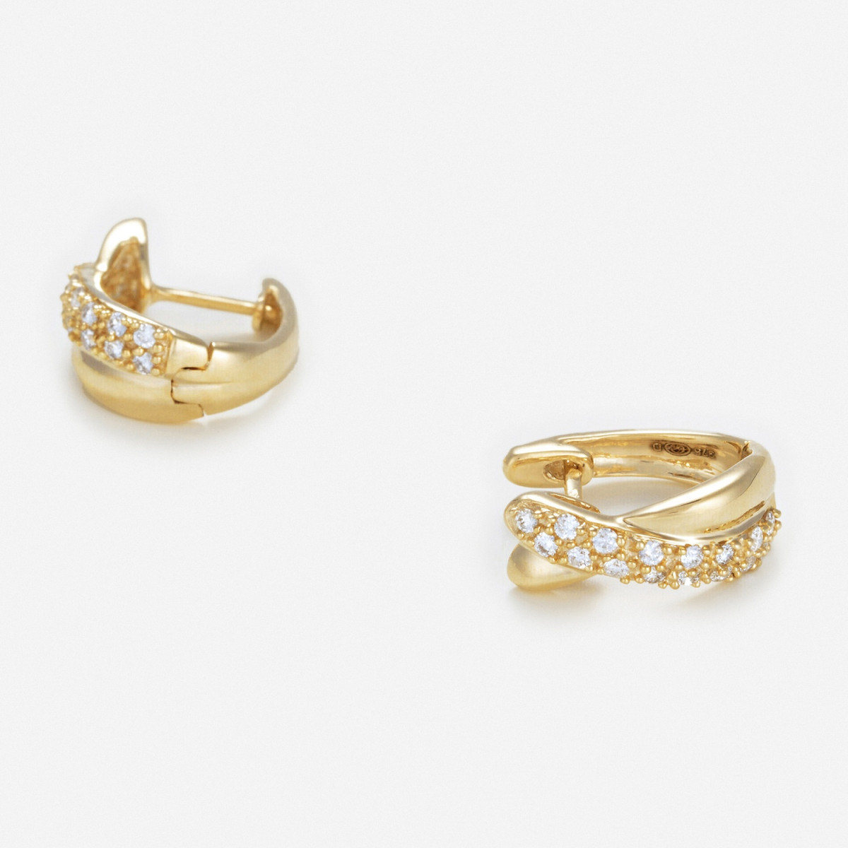 Boucles d'oreilles "Forte" Or jaune et Diamant Boucles d'oreilles "Forte" Or jaune et Diamant