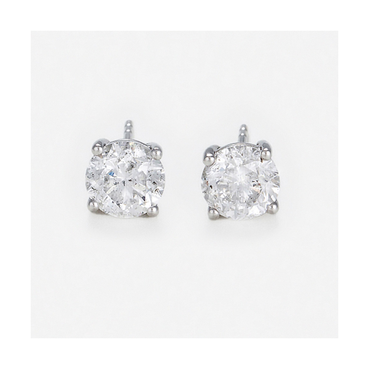Boucles d'oreilles "Athéna Noble" Or blanc et Diamant Boucles d'oreilles "Athéna Noble" Or blanc et Diamant