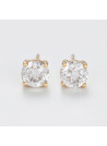 Boucles d'oreilles "Athéna Noble" Or jaune et Diamant