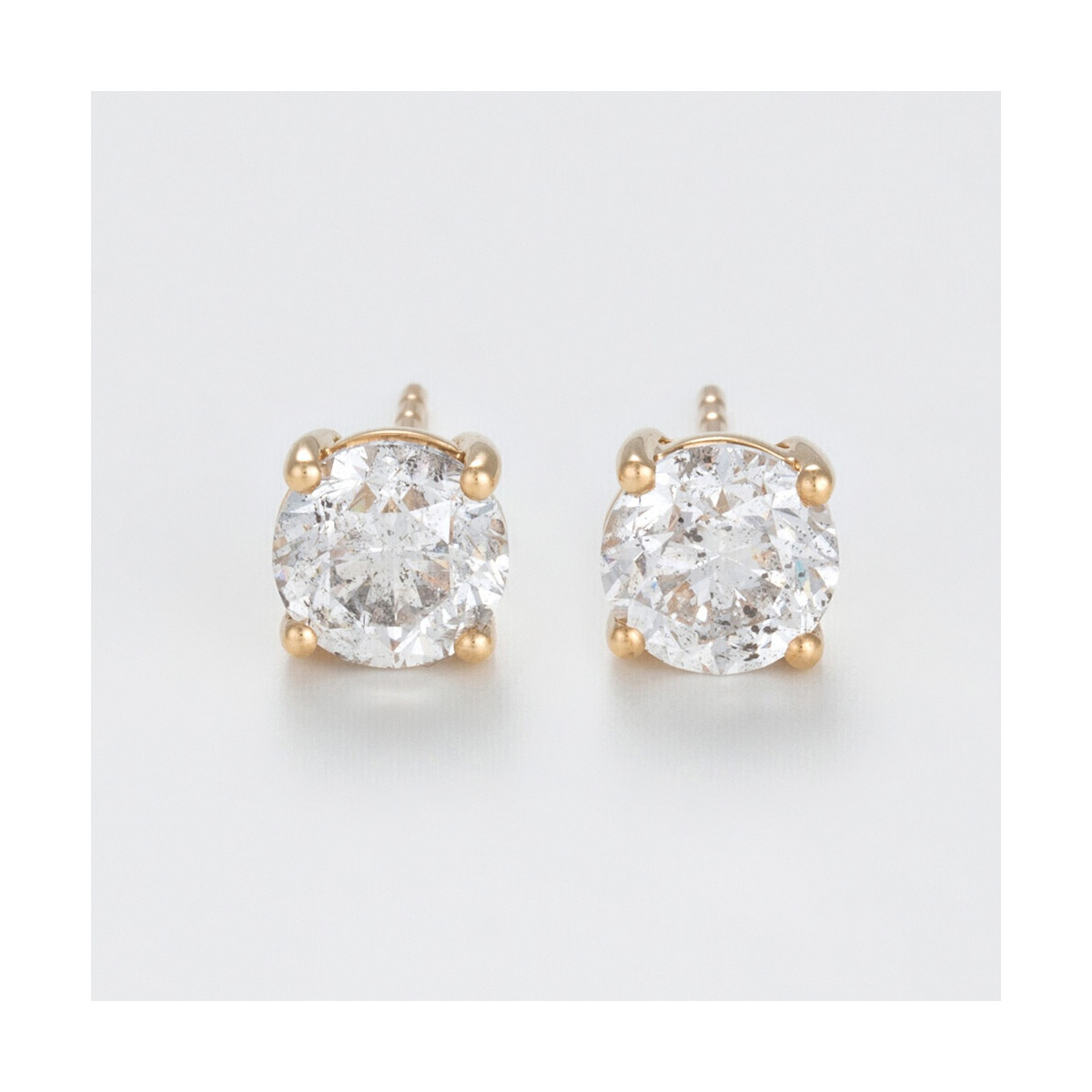Boucles d'oreilles "Athéna Noble" Or jaune et Diamant Boucles d'oreilles "Athéna Noble" Or jaune et Diamant