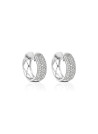 Boucles d'oreilles "Frêle" Or blanc et Diamant