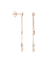 Boucles d'oreilles "Fructueuse" Or rose et Diamant