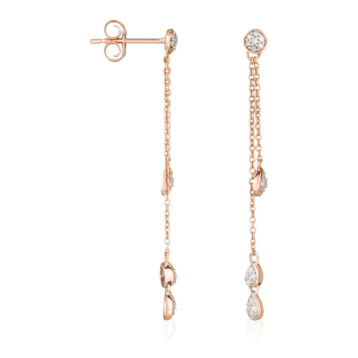 Boucles d'oreilles "Fructueuse" Or rose et Diamant Boucles d'oreilles "Fructueuse" Or rose et Diamant