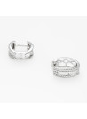 Boucles d'oreilles "Attachée" Or blanc et Diamant
