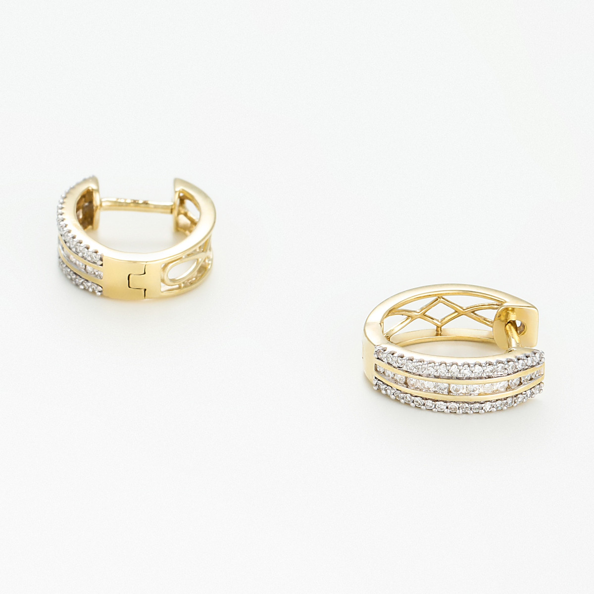 Boucles d'oreilles "Attachée" Or jaune et Diamant Boucles d'oreilles "Attachée" Or jaune et Diamant