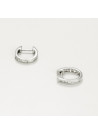 Boucles d'oreilles "Attendrie" Or blanc et Diamant