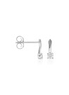Boucles d'oreilles "Gentille" Or blanc et Diamant